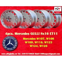 4 Cerchi in lega Gullideckel 8x16 ET11 5x112 per vetture Mercedes