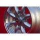 Nissan Minilite 5.5x13 ET25 4x114.3 silver/diamond cut 120 140 160 180 cerchio wheel jante felge llanta 