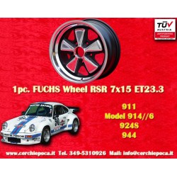 Porsche  Fuchs 7x15 ET23.3 5x130 RSR style 911 -1989, 914 6, 944 -1986, 924 turbo-Carrera GT llanta felge jante cerchi wheel