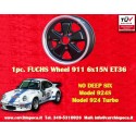1 pc. wheel Porsche  Fuchs 6x15 ET36 5x130 matt black/diamond cut 911 -1989, 914 6, 944 -1986, 924 turbo-Carrera GT