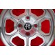 Alfa Romeo Momo Vega 6x14 ET23 4x108 silver/diamond cut 105 Berlina, Giulia, Coupe, Spider, GTC cerchi wheels llantas jantes fel