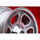 Alfa Romeo Momo Vega 6x14 ET23 4x108 silver/diamond cut 105 Berlina, Giulia, Coupe, Spider, GTC cerchi wheels llantas jantes fel