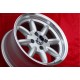 Volkswagen Minilite 7x15 ET5 4x100 silver/diamond cut 1502-2002, 1500-2000tii, 2000C CA CS, 3 E21, E30 cerchio wheel jante felge