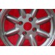 Volkswagen Minilite 7x15 ET5 4x100 silver/diamond cut 1502-2002, 1500-2000tii, 2000C CA CS, 3 E21, E30 cerchio wheel jante felge