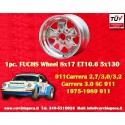 1 pc. wheel Porsche  Fuchs 8x17 ET10.6 5x130 fully polished 911 SC, Carrera -1989, turbo -1987 arriere