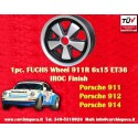 1 pc. wheel Porsche  Fuchs 6x15 ET36 5x130 anodized look 356 C SC, 911 -1989, 914 6