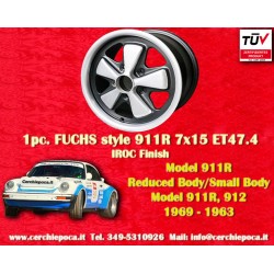 Porsche Fuchs 7x15 ET47 5x130 anodized look 911 -1971 back axle cerchio wheel jante felge llanta