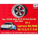 1 pc. wheel Porsche  Fuchs 8x15 ET10.6 5x130 anodized look 911 -1989, 944 -1986 back axle