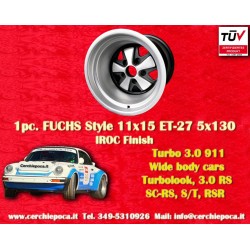1 pc. jante Porsche  Fuchs 11x15 ET-27 5x130 anodized look 911 turbo body back axle, turbo 3,3 brakes clear
