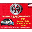 1 Stk Felge Porsche  Fuchs 7x17 ET23.3 5x130 anodized look 911 -1989, 914 6, 944 -1986, turbo -1989