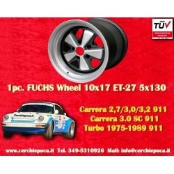 Porsche Fuchs 10x17 ET-27 5x130 anodized look 911 SC, Carrera -1989, turbo -1987 cerchio wheel jante felge llanta