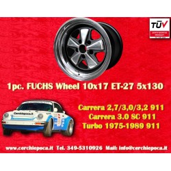 Porsche  Fuchs 10x17 ET-27 5x130 RSR style 911 SC, Carrera -1989, turbo -1987 cerchio wheel jante felge llanta