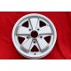 Porsche 356C, 911, 912, 914-6 Fuchs 4.5x15 ET42 5x130 matt silver cerchi wheels jantes felgen llantas