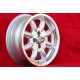 Alfa Romeo Minilite 6x14 ET23 4x98 silver/diamond cut 124 Berlina, Coupe, Spider, 125, 127, 128, 131, X1/9 cerchio wheel jante f