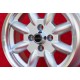 Fiat Minilite 6x14 ET23 4x98 silver/diamond cut 124 Berlina, Coupe, Spider, 125, 127, 128, 131, X1/9 cerchio wheel jante felge l