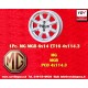 MG Minilite 6x14 ET22 4x114.3 silver/diamond cut cerchio wheel jante felge llanta