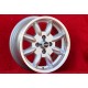 4 pz. cerchi Ford Minilite 6x14 ET16 4x108 silver/diamond cut Escort Mk1-2, Capri, Cortina
