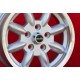 Ford Minilite 6x14 ET30 5x112 silver/diamond cut Consul, Granada, P5, P6, P7, Mercedes 108 109 113 114 115 cerchi wheels jantes 
