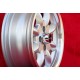 Nissan Minilite 6x14 ET22 4x114.3 silver/diamond cerchio wheel jante felge llanta