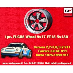 Porsche Fuchs 9x17 ET15 5x130 RSR style 911 SC, Carrera -1989, turbo -1987 arriere cerchio wheel jante felge llanta