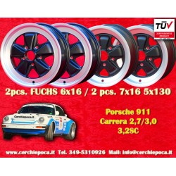 Porsche Fuchs 6x15 ET36 7x16 ET23.3 5x130 anodized look 356 C SC, 911 -1989, 914 cerchi wheels jantes felgen llantas