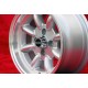 Fiat Minilite 7x13 ET5 4x98 silver/diamond cut 124 Berlina Coupe Spider 125 131 cerchi wheels jantes felgen llantas