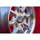 Honda Minilite 5.5x13 ET25 5x130 silver/diamond cut S 600 800   TT TTS, 110, 1200C, Wankelspider cerchi wheels jantes felgen lla