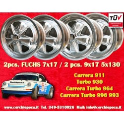 Porsche  Fuchs 7x17 ET23.3 9x17 ET15 5x130 fully polished 911 -1989, 914 6, 944 -1986, turbo -1989 cerchi wheels jantes felgen l