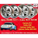 4 pcs. wheels Porsche  Fuchs 7x17 ET23.3 9x17 ET15 5x130 fully polished 911 -1989, 914 6, 944 -1986, turbo -1989