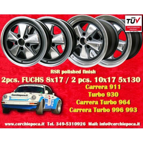 Porsche  Fuchs 7x17 ET23.3 9x17 ET15 5x130 RSR style 911 -1989, 914 6, 944 -1986, turbo -1989 cerchi wheels jantes felgen llanta