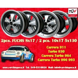 Porsche Fuchs 8x17 ET10.6 10x17 ET-27 5x130 RSR style 911 SC, Carrera -1989, turbo -1987 cerchi wheels jantes felgen llantas