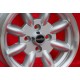 Fiat Minilite 6x13 ET13 7x13 ET5 4x98 silver/diamond cut 124 Berlina Coupe Spider 125 127 131 132 X1 cerchi wheels jantes felgen