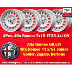 4 pcs. Alfa Romeo GT GTA 7x15 ET35 4x108 wheels