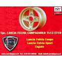 1 pc. jante Lancia Campagnolo 7x13 ET10 4x130 gold Fulvia, Zagato, Coupe
