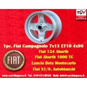 1 pz. cerchio Fiat Campagnolo 7x13 ET10 4x98 silver 124 Spider, Coupe, X1 9
