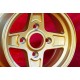 Lancia Campagnolo 7x13 ET10 4x130 gold Fulvia cerchio wheel jante felge llanta