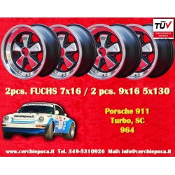 4 pcs. wheels Porsche  Fuchs 7x16 ET23.3 9x16 ET15 5x130 RSR style 911 -1989, 914 6, 944 -1986, turbo -1989