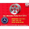 1 pc. wheel Mercedes Penta 8x17 ET11 5x112 silver/diamond cut 107 108 109 116 123 126