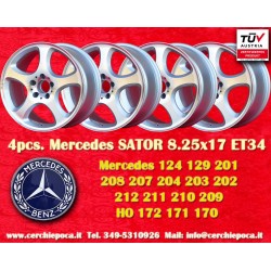Mercedes Sador 8,25x17 ET34 5x112 silver/diamond cut 124 129 201 202 203 204 207 208 209 210 211 212 170 cerchi wheels jantes fe
