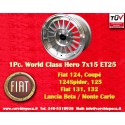 1 pc. wheel Fiat WCHE 7x15 ET25 4x98 silver/diamond cut Alfetta, Alfetta GT   GTV, 33, 75 1.6i, 1.8i, 2.0TDI, 90, 164, G