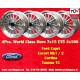 Ford WCHE 7x15 ET5 4x108 silver/diamond cut Escort Mk1-2, Capri, Cortina, Taunus TC cerchi wheels jantes felgen llantas