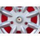 Renault Minilite 5.5x13 ET25 3x130 silver/diamond cut R4, R5, R6 cerchi wheels jantes felgen llantas