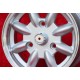 Renault Minilite 5.5x13 ET25 3x130 silver/diamond cut R4, R5, R6 cerchio wheel jante felge llanta