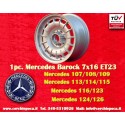 1 pc. wheel Mercedes Barock 7x16 ET23 5x112 silver 107 108 109 113 114 115 116 123 124 126