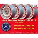 4 pz. cerchi Mercedes Barock 7x16 ET11 5x112 silver 107 108 109 116 123 126