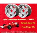 2 pcs. wheels Volkswagen Super Vee 6x13 ET0 4x130 silver Super Vee Formula
