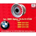 1 pc. jante BMW Alpina 10.5x18 ET20 5x120 silver 5 E34, 6 E24, 7 E23, E32, 8 E31 rear only