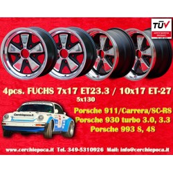 4 pcs. wheels Porsche  Fuchs 7x17 ET23.3 10x17 ET-27 5x130 RSR style 911 -1989, 914 6, 944 -1986, turbo -1989