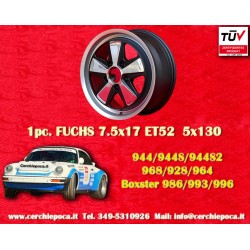 1 pc. wheel Porsche  Fuchs 7.5x17 ET52 5x130 RSR style 944 1987-, 944S, 944S2, 968, 928, 964, 993, 996, Boxster 986 fron