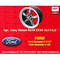 1 pc. jante Ford Torq Thrust  9x19 ET35 5x114.3 anthrazit/glanzgedreht Mustang S197 (2005-14), LAE (2105-)
